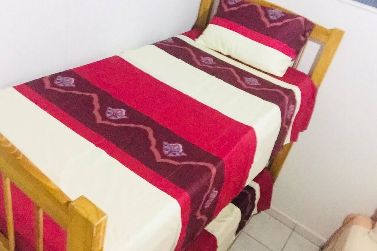 Blackout curtains, iron/ironing board, free WiFi, bed sheets
