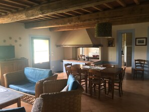 Apartment, 4 Bedrooms, 2 Bathrooms | Living area | Flat-screen TV - Agriturismo Godiolo (Montepulciano)