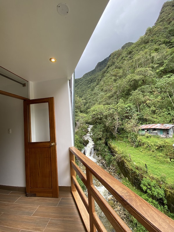 Quadruple Room, Private Bathroom, River View | Balcony view - Mistico Machupicchu Eco B&B (Machu Picchu)