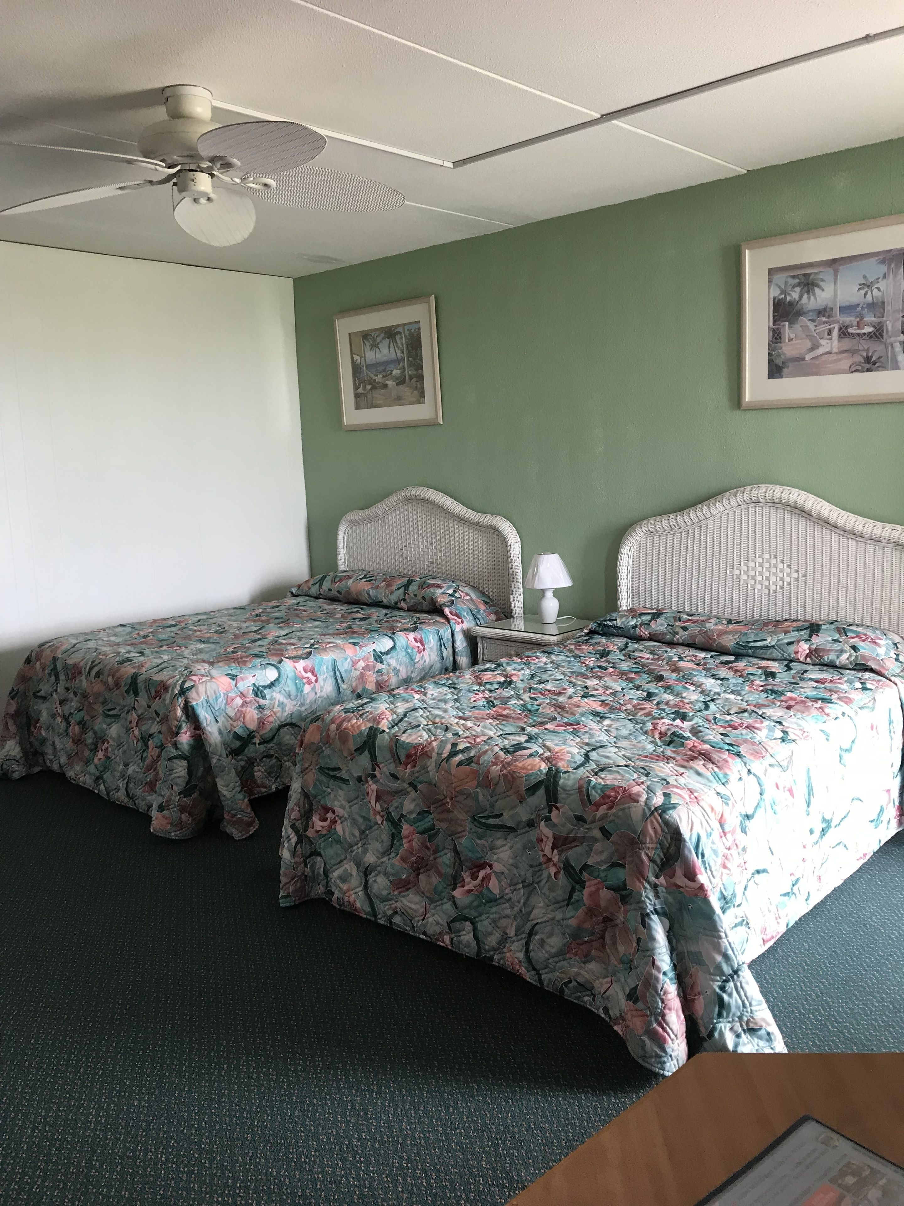 standard room, 2 double beds, oceanfront, 3rd floor | 1 bedroom, blackout curtains, iron/ironing board, free wifi