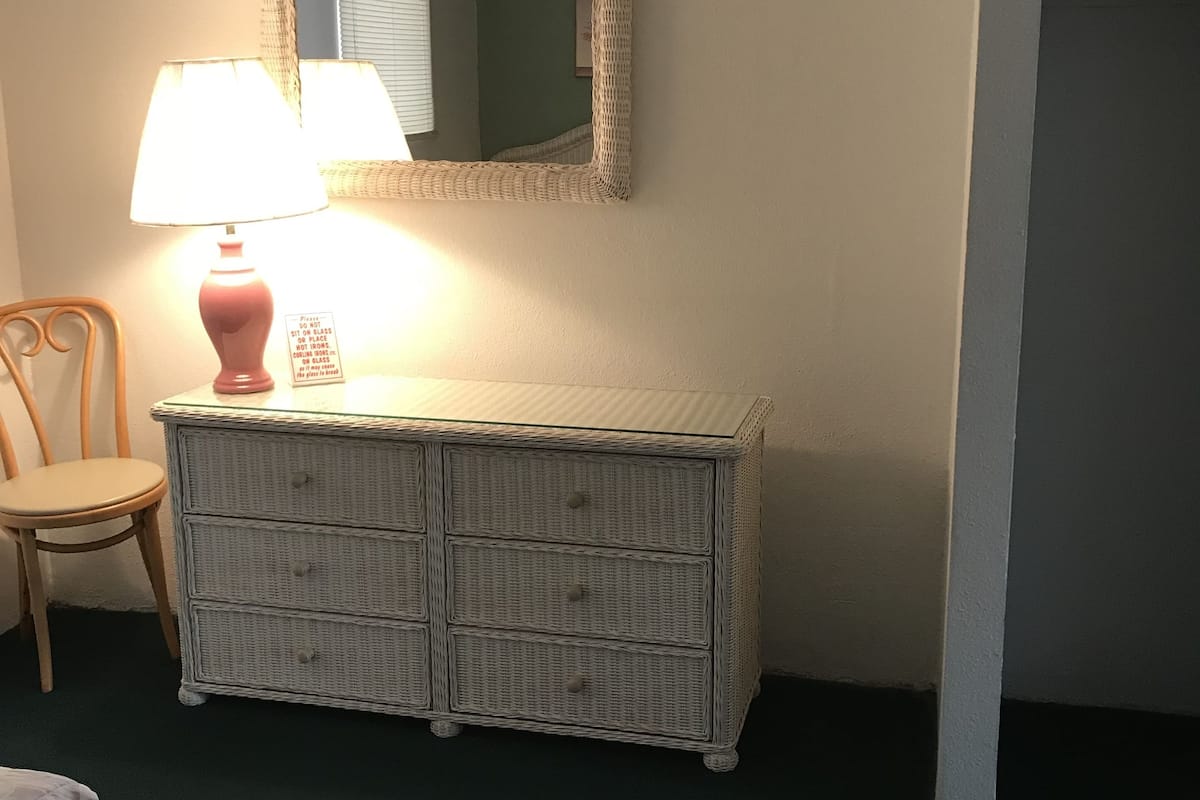 1 bedroom, blackout curtains, iron/ironing board, free wifi