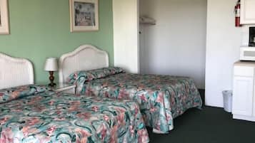 Standard Room, 2 Double Beds, Kitchenette, Oceanfront | Blackout drapes, iron/ironing board, free WiFi, bed sheets