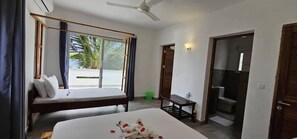 Quarto casal luxo, vista para o jardim | 1 quarto, roupas de cama premium, frigobar, cofres nos quartos