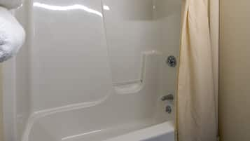 Standard Room, 2 Double Beds, Non Smoking | Bathroom shower