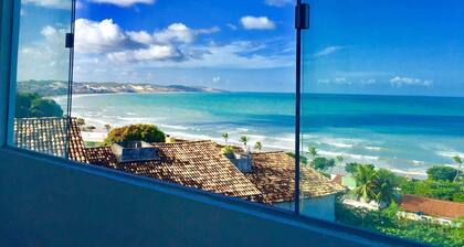 Flat em Ponta Negra com vista para o mar