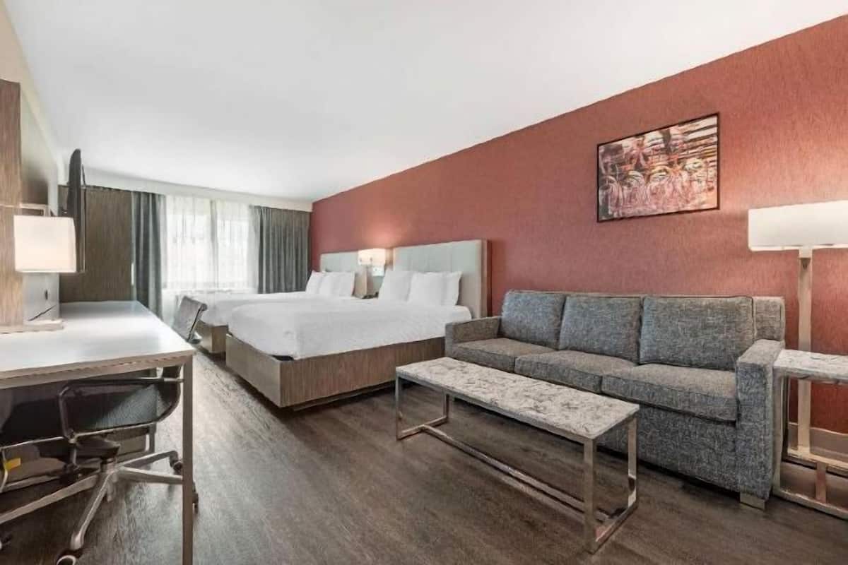 Pillow-top beds, in-room safe, desk, laptop workspace