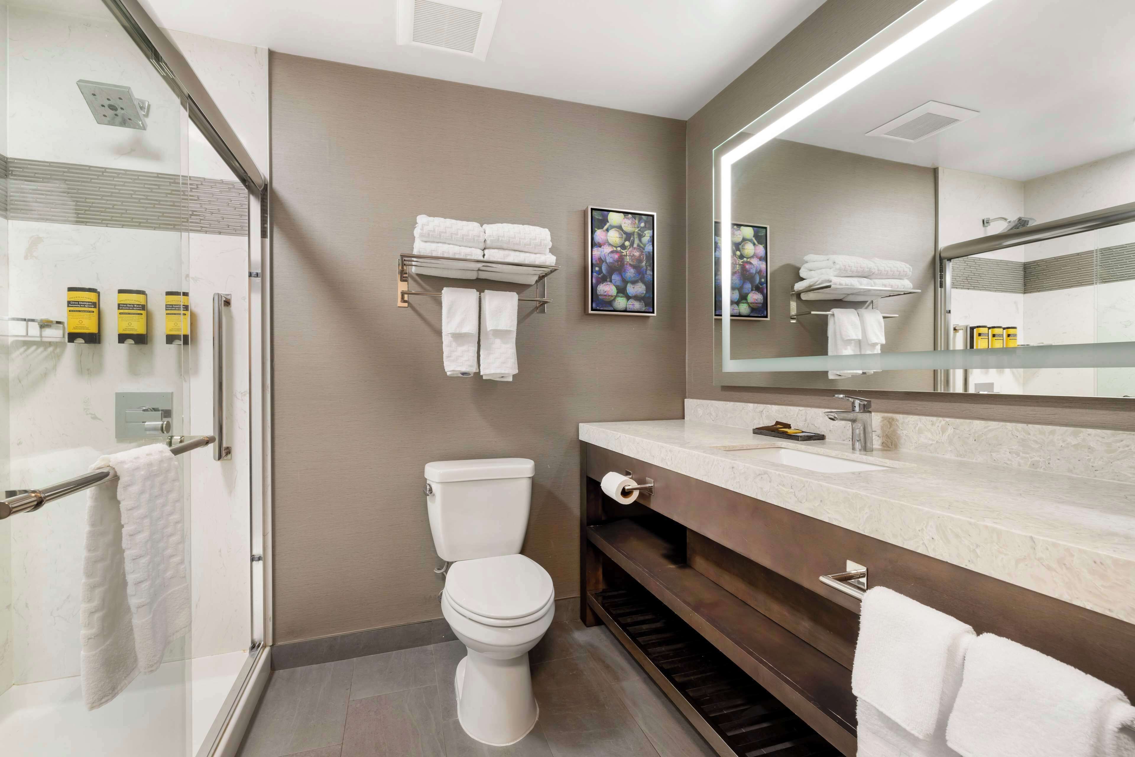 suite, 2 queen beds, accessible, non smoking (walk-in shower;with sofabed) | bathroom | deep-soaking bathtub, free toiletries, hair dryer, towels