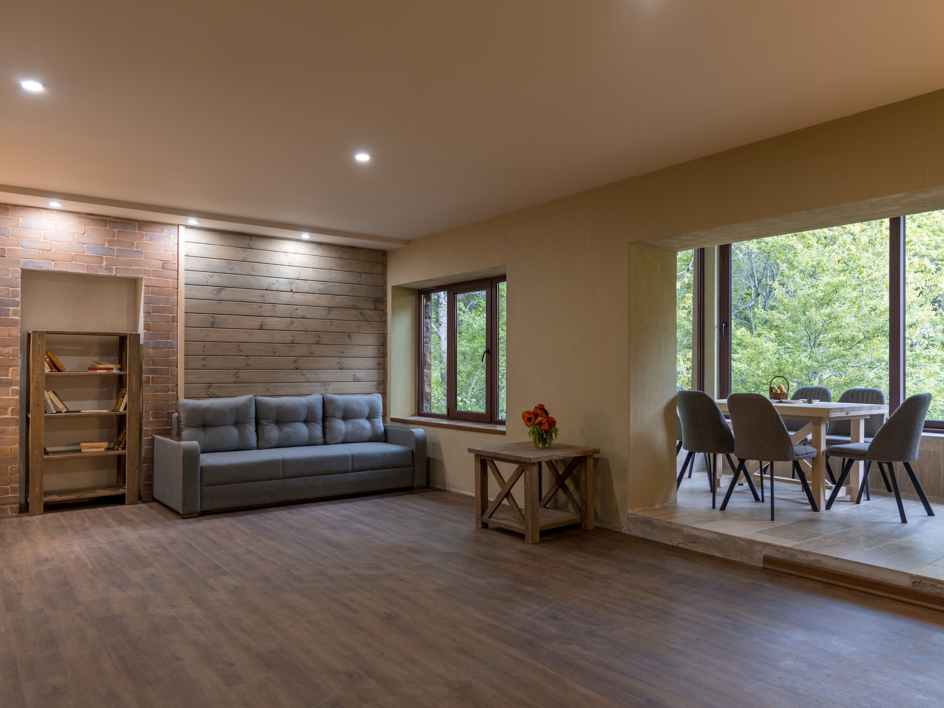 Luxury-Chalet, 2 Schlafzimmer | Bettwäsche aus ägyptischer Baumwolle, hochwertige Bettwaren, Zimmersafe