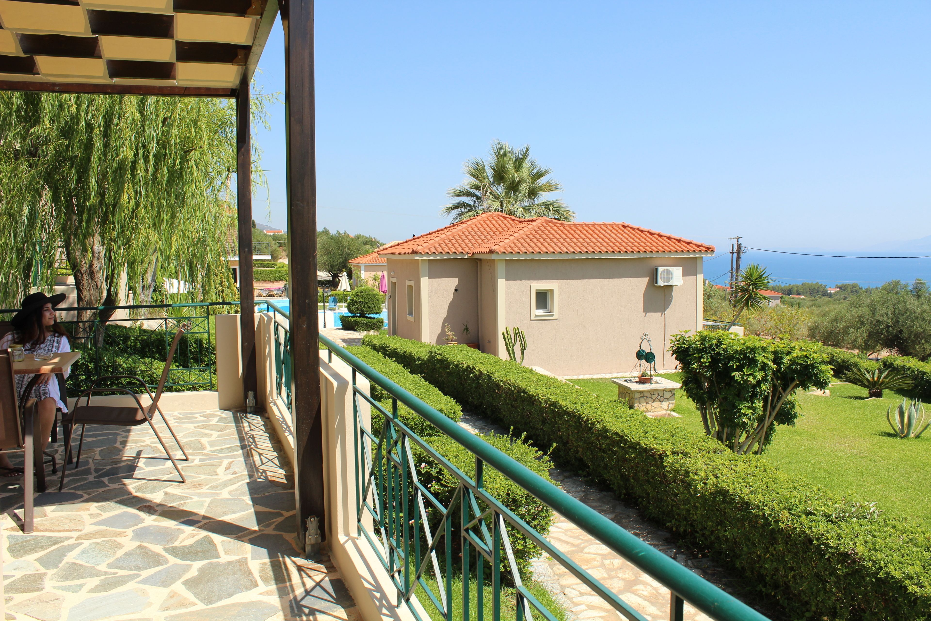 Villa, Mehrere Betten, Balkon, Meerblick (Evridiki) | Balkon