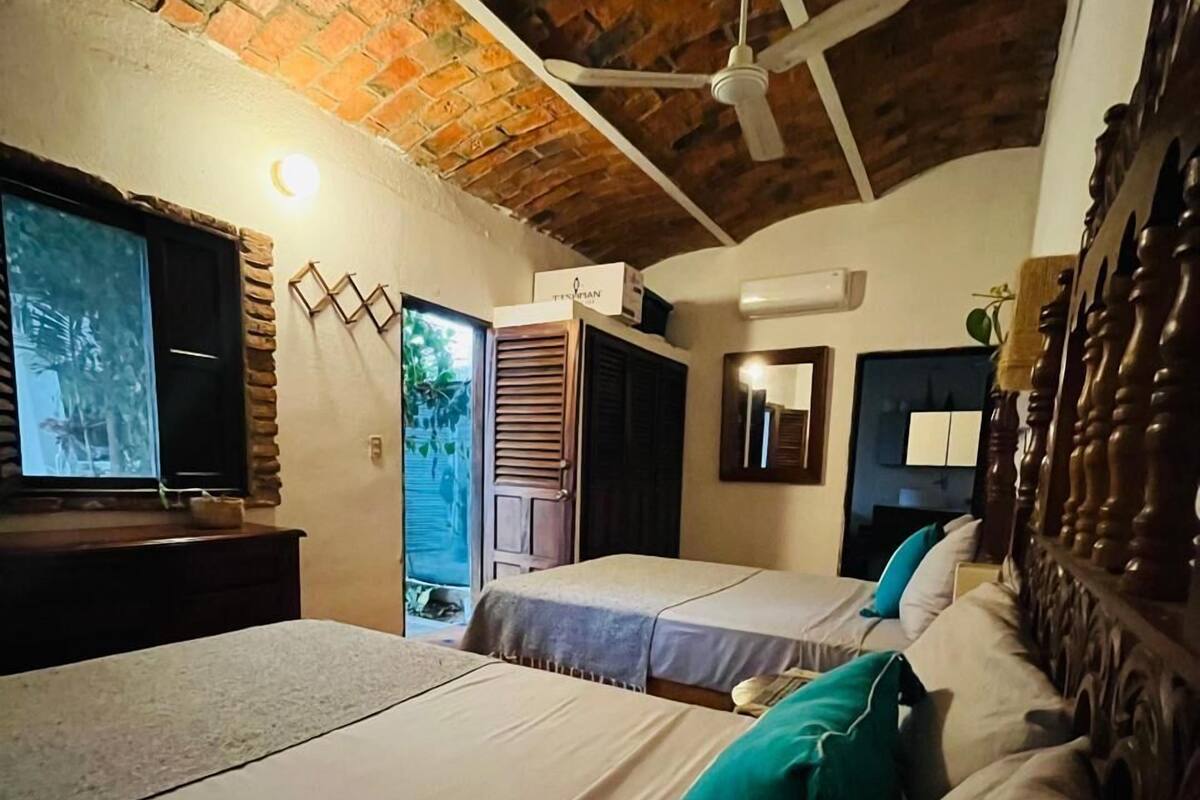 Classic Room, 2 Double Beds | Free WiFi, individually furnished, bed sheets