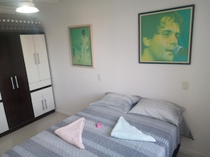 1 bedroom, hypo-allergenic bedding, individually decorated, desk