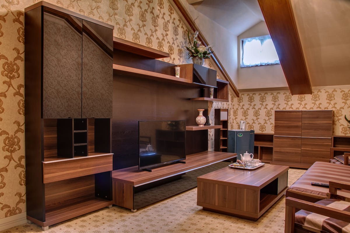 Royal suite, 2 slaapkamers | 1 slaapkamer, een minibar, een kluis op de kamer
