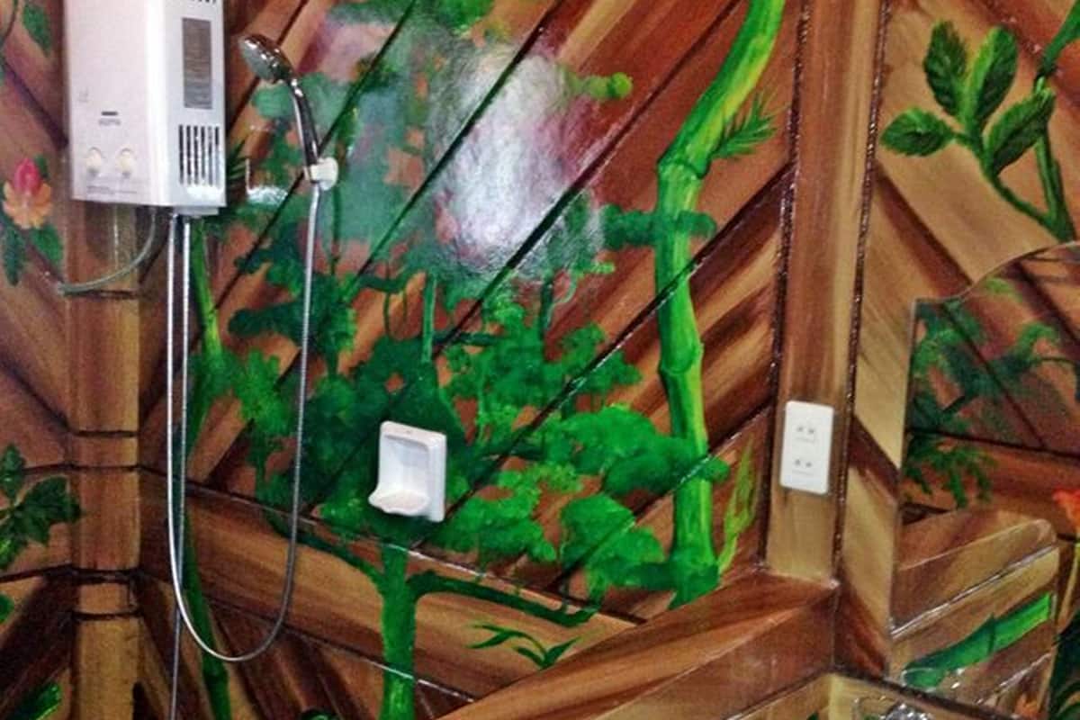 superior double room, sea view | bathroom | shower, free toiletries, hair dryer, bidet