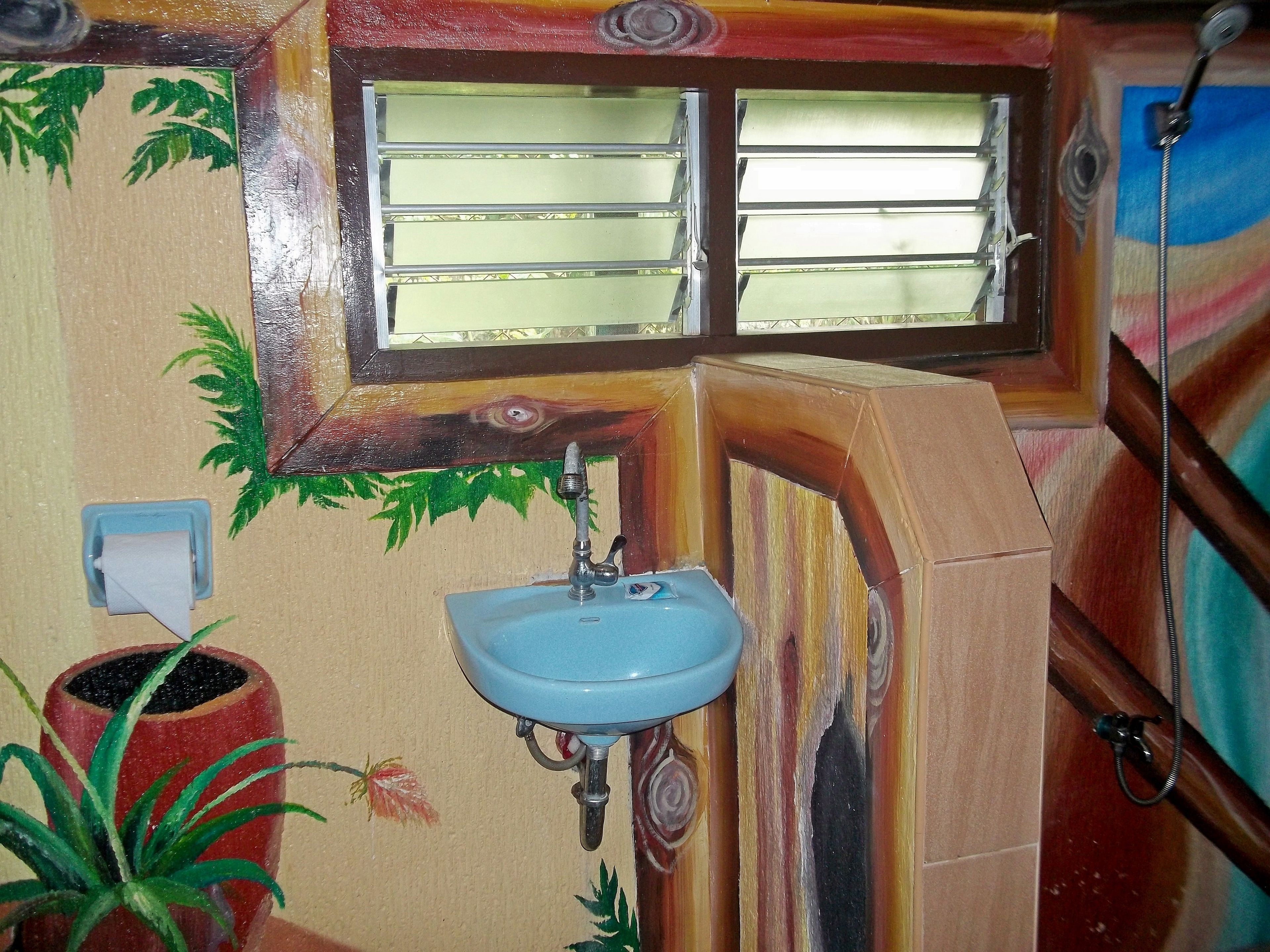 double room, garden view | bathroom | shower, free toiletries, hair dryer, bidet