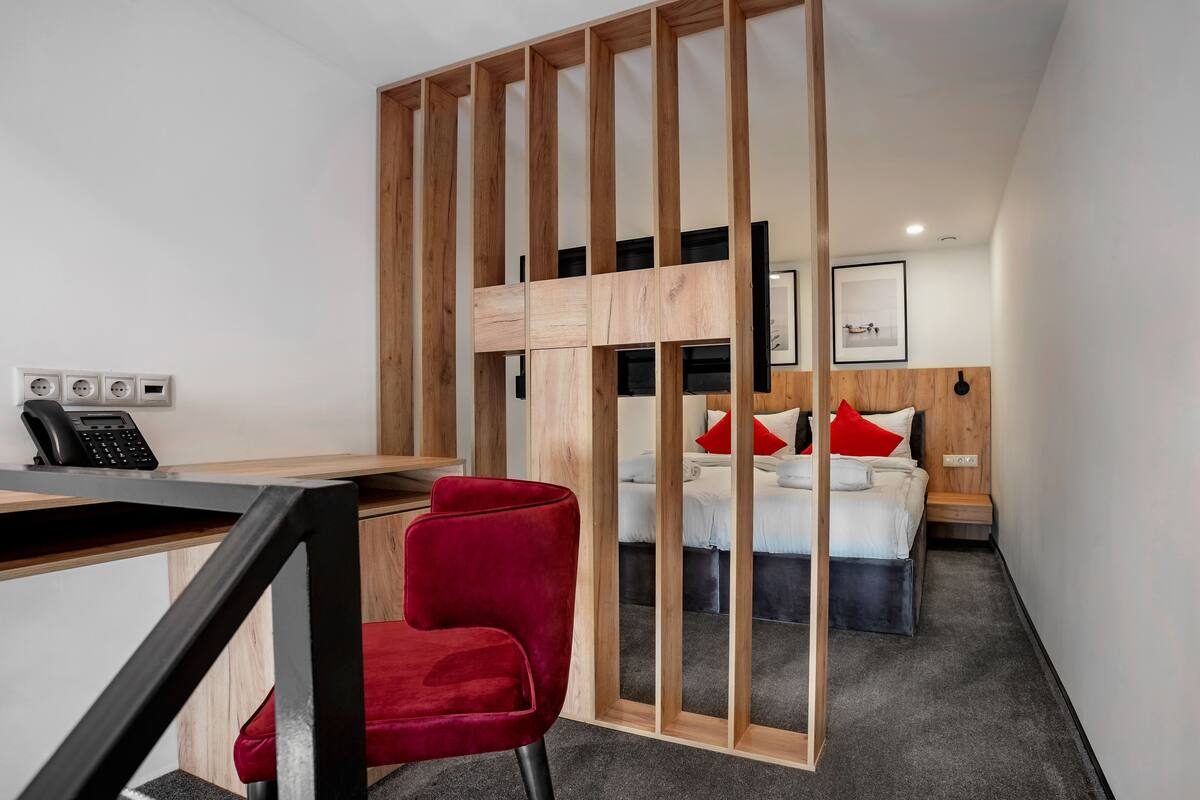 Luxury Duplex, 1 Katil Raja (King) dengan Katil Sofa | 1 bilik tidur, peralatan tempat tidur premium, bar mini