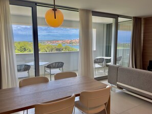 Deluxe Apartment, Balcony, Sea View | 1 bedroom, in-room safe, desk, soundproofing - Joel Hotel (Novalja)