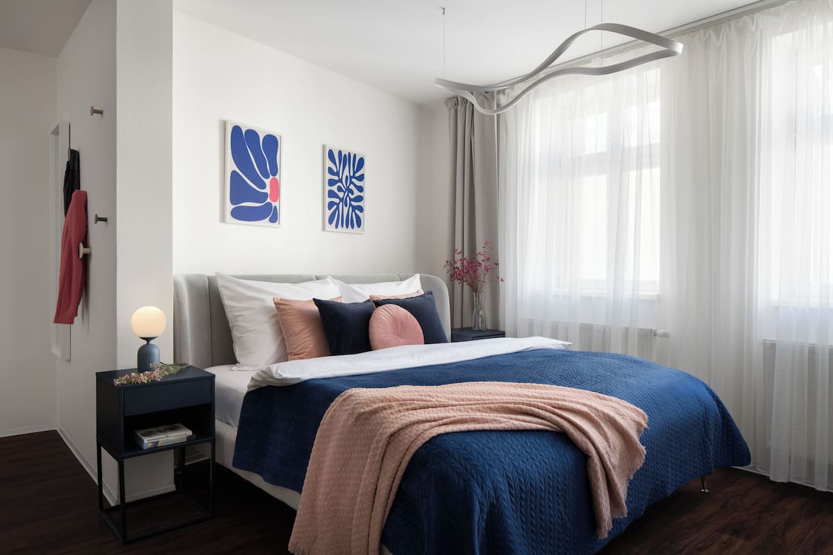 City-Apartment, 1 Schlafzimmer | 1 Schlafzimmer, Verdunkelungsvorhänge, schallisolierte Zimmer