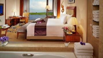 In-room safe, desk, blackout curtains, soundproofing