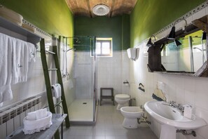 Apartment, 2 Bedrooms | Bathroom | Shower, free toiletries, hair dryer, bidet - La Fontaiola (Citta della Pieve)