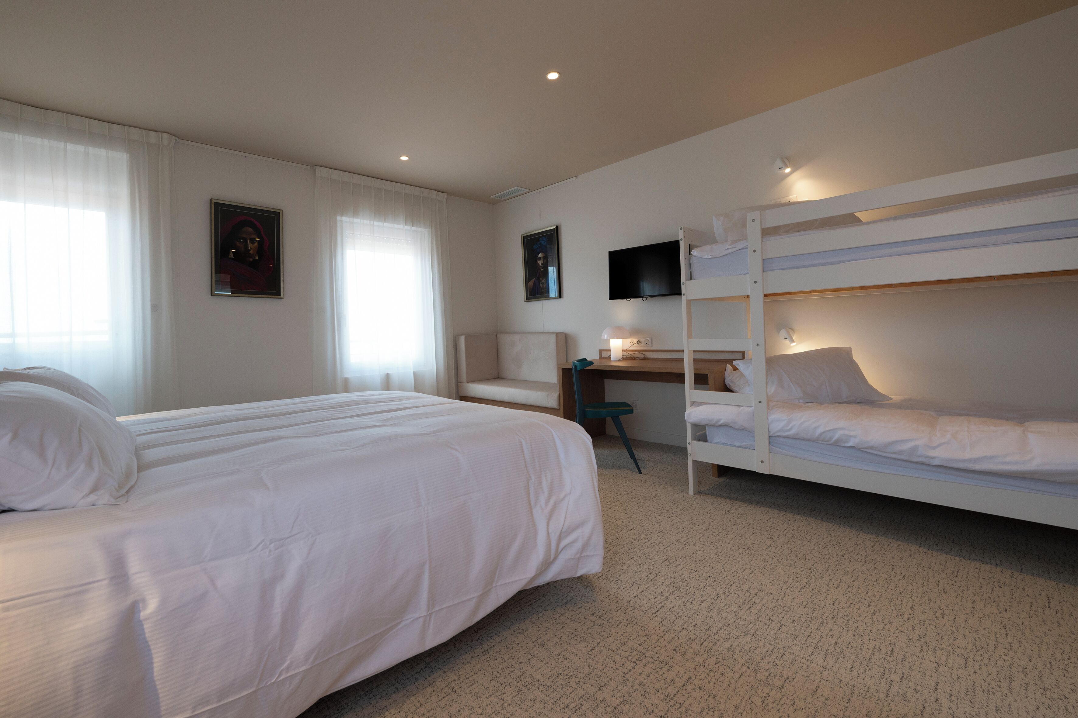 quadruple room, 1 bedroom, balcony | 1 bedroom, in-room safe, laptop workspace, iron/ironing board