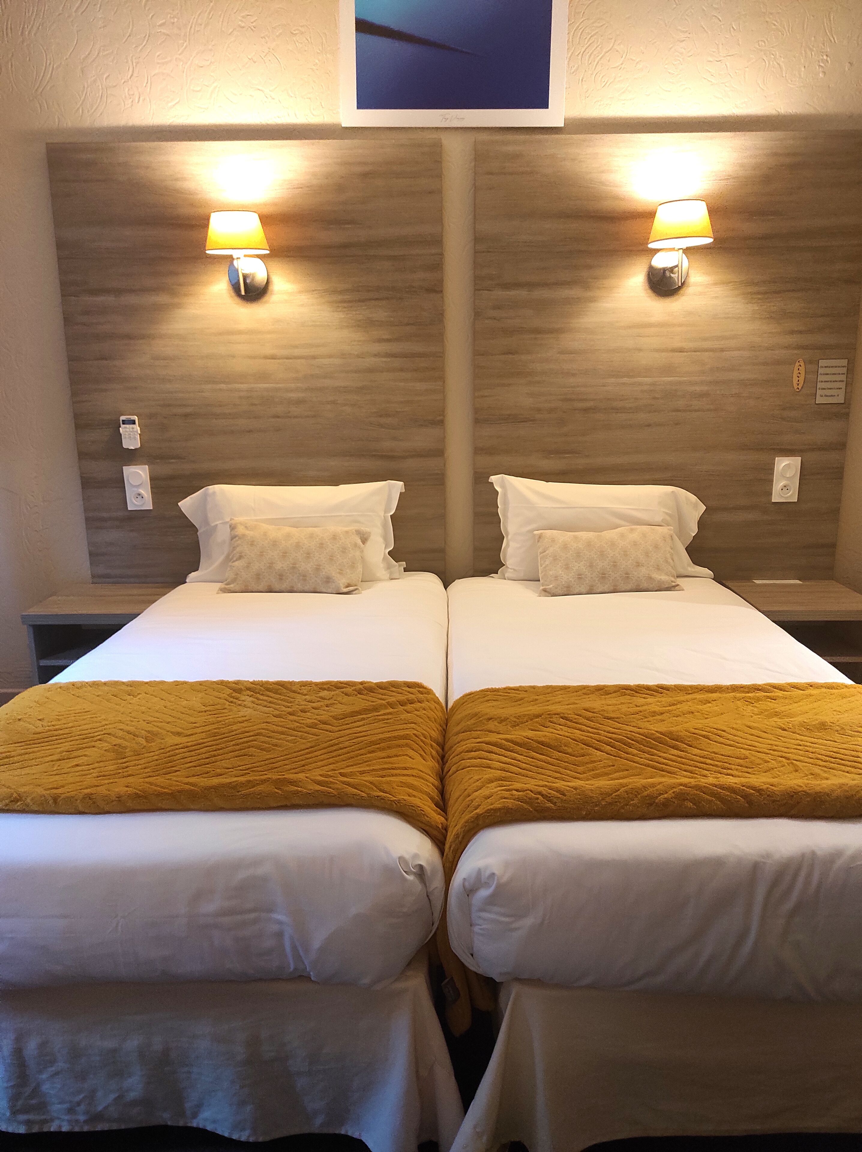 comfort twin room | premium bedding, in-room safe, desk, blackout curtains