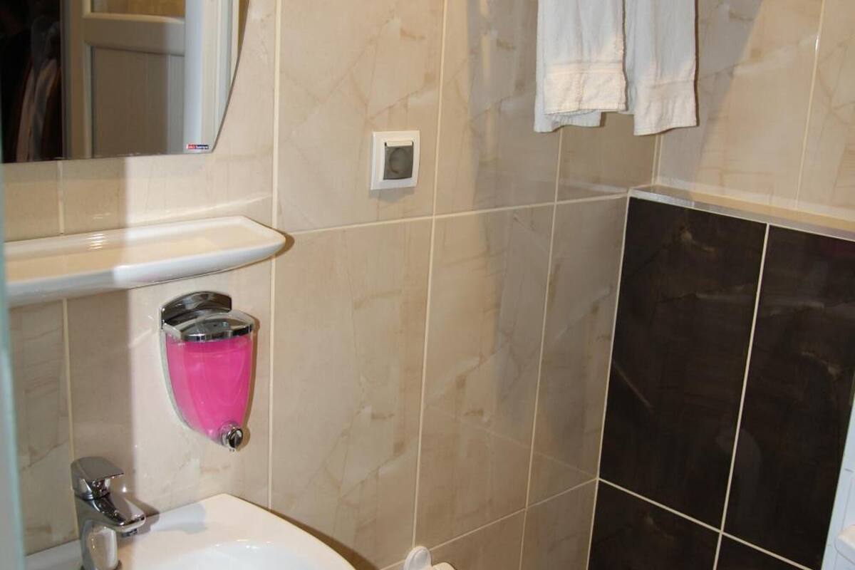 shower, free toiletries, hair dryer, slippers