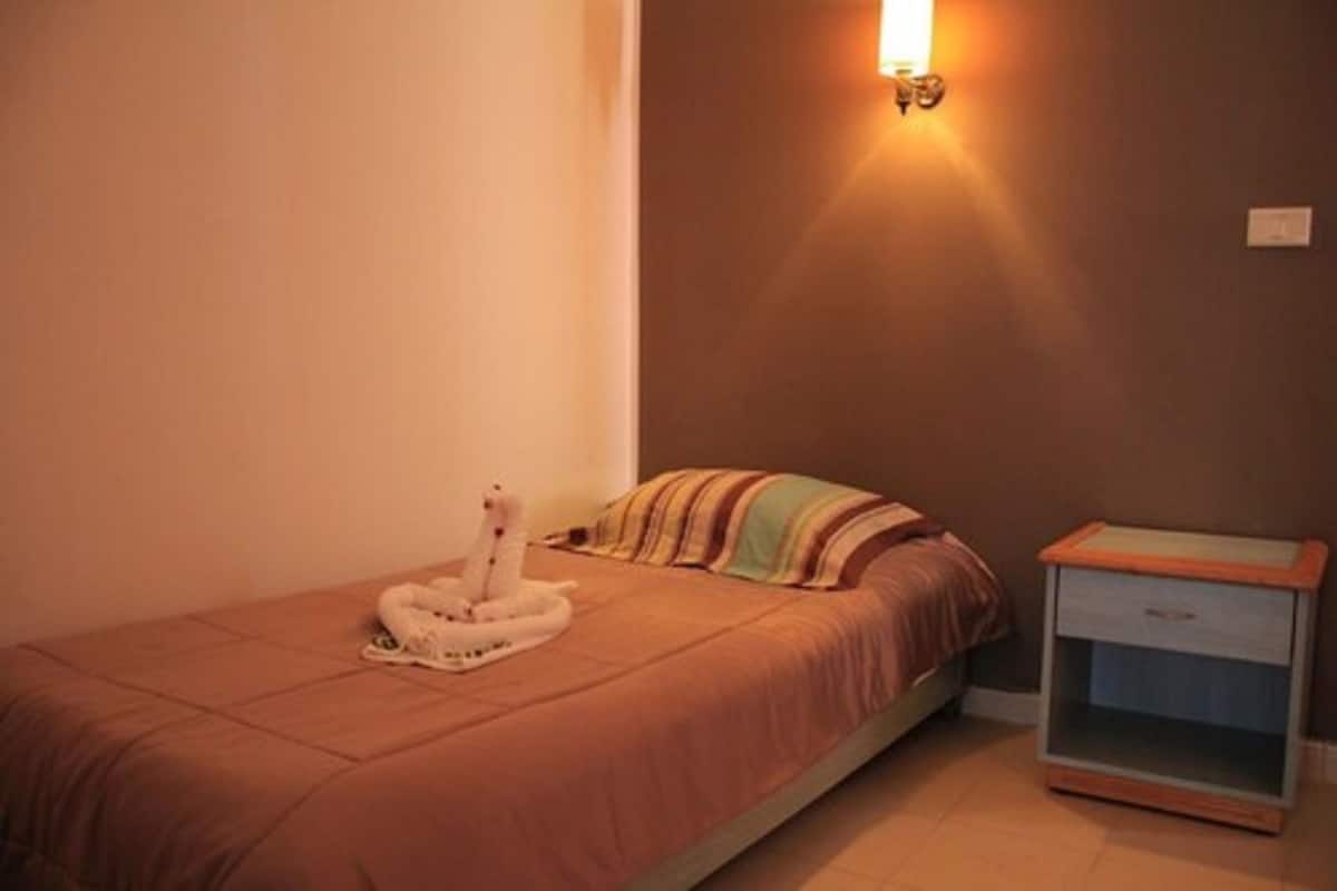 Blackout curtains, iron/ironing board, free WiFi, bed sheets