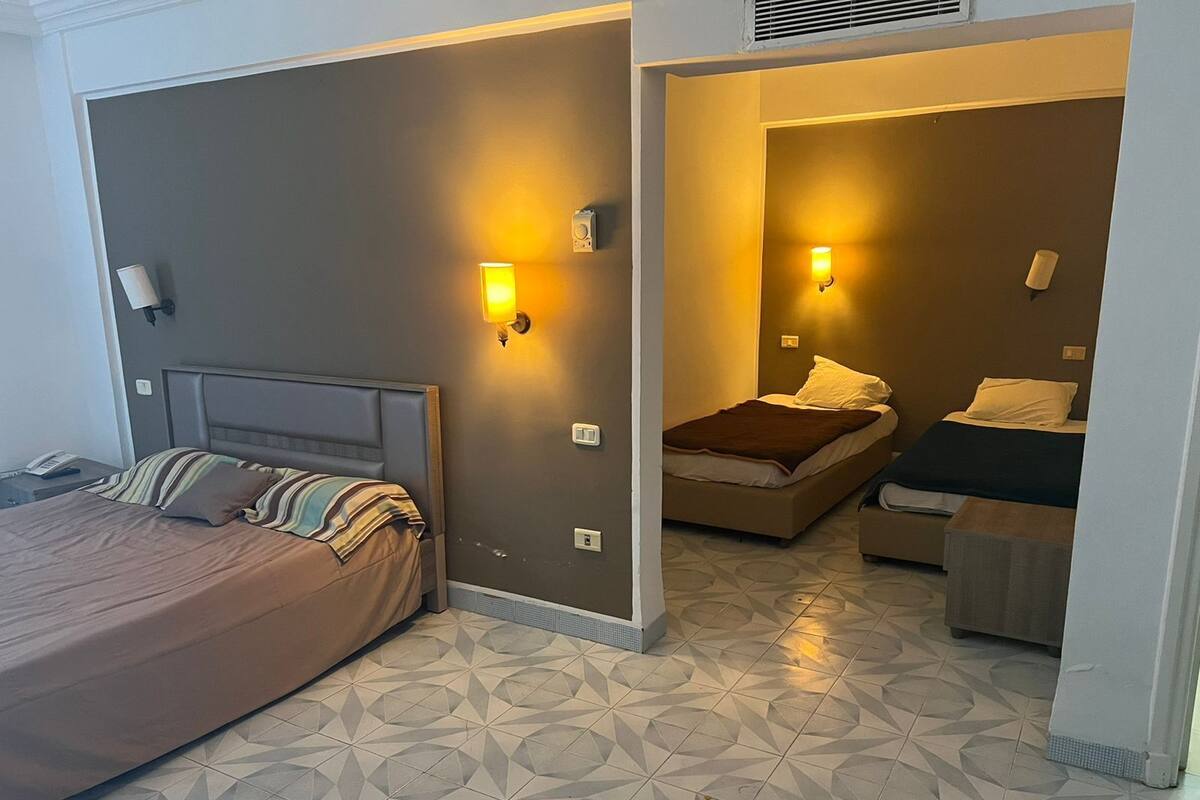 Blackout drapes, iron/ironing board (on request), WiFi (free)