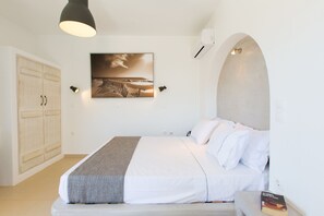 Deluxe Double Room, 1 Double Bed, Sea View | In-room safe, soundproofing, iron/ironing board, free WiFi - Ampelos Resort Hotel (Naxos)