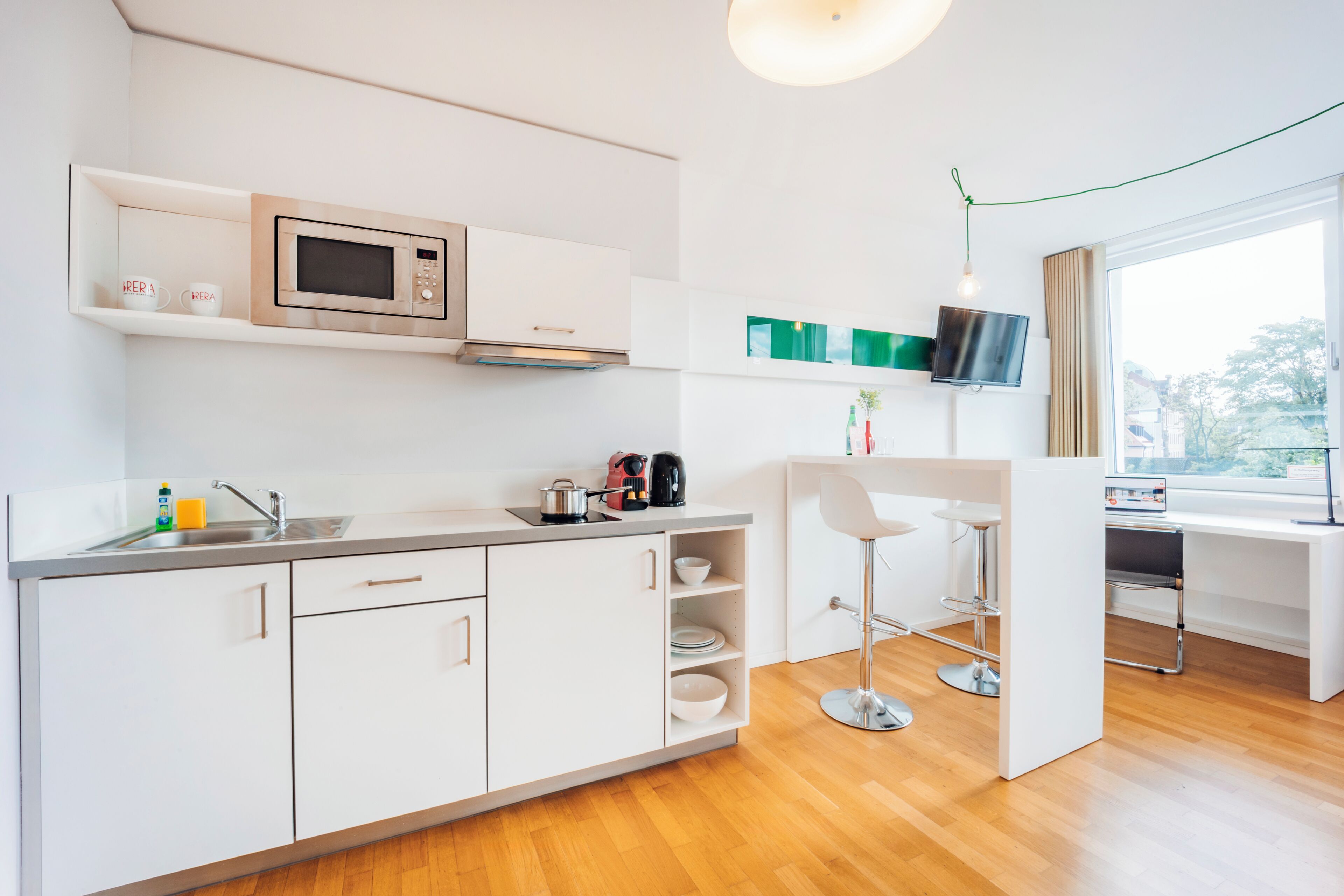 Apartment M - King bed | Private kitchen | Espresso maker, coffee/tea maker, fridge, microwave