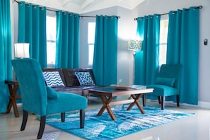 Villa Élite, 2 chambres, non-fumeur, 2 salles de bains | Salle de séjour