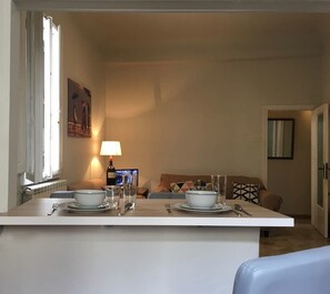 Basic Apartment, 2 Bedrooms | Living area | Flat-screen TV - Helios (Florence)