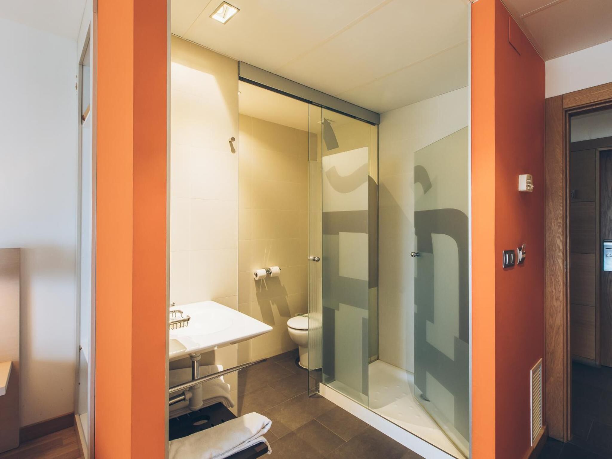 free toiletries, hair dryer, towels