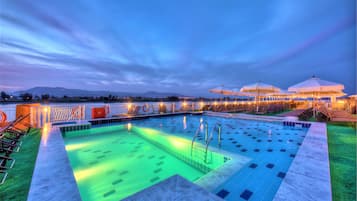 Outdoor pool, a rooftop pool