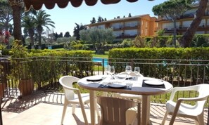 Family Apartment, 2 Bedrooms, Pool View | Balcony