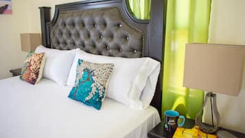 Family Villa, 2 Bedrooms, Non Smoking, Garden View | Egyptian cotton sheets, premium bedding, in-room safe