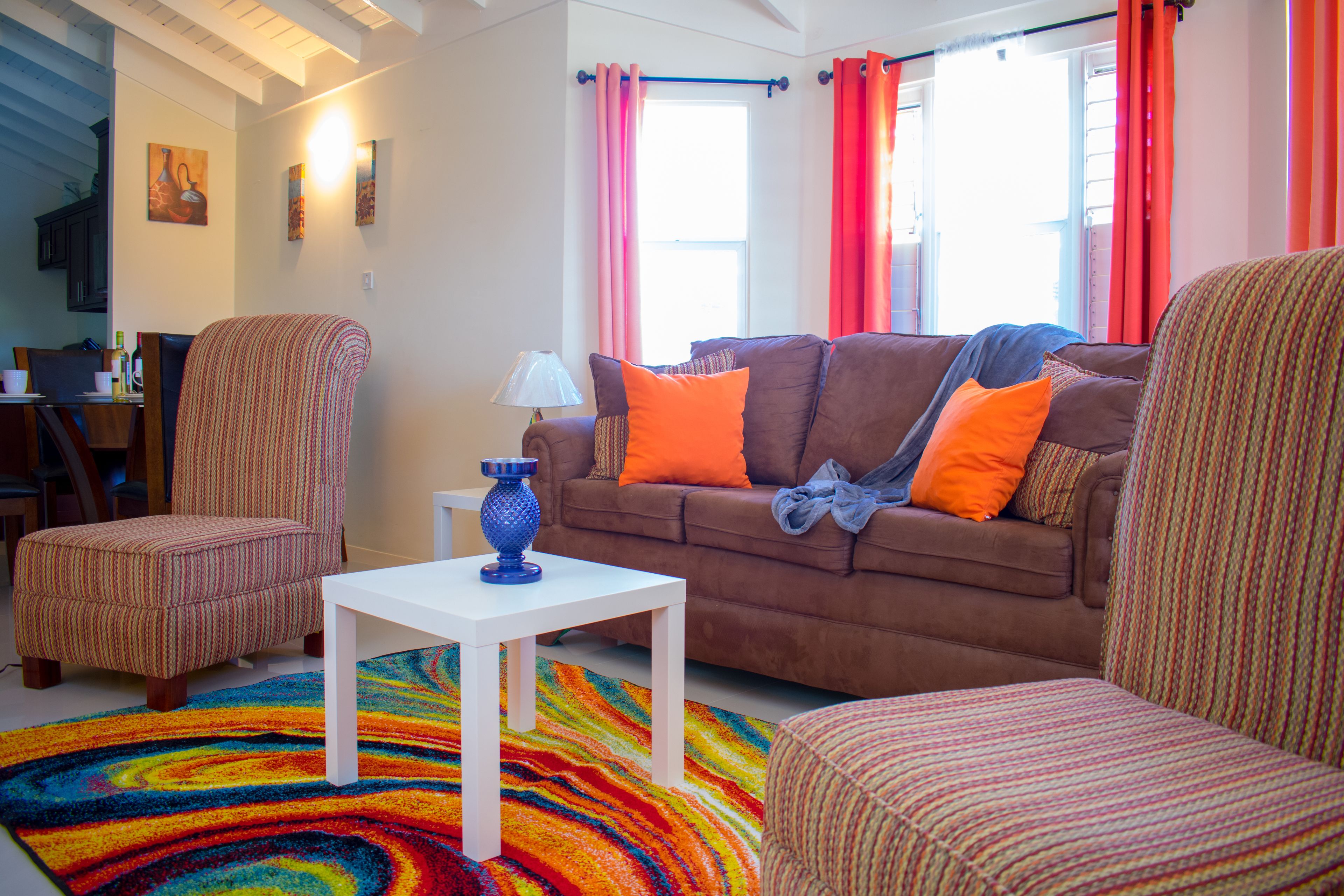 Family Villa, 2 Bedrooms, Non Smoking, Garden View | Living area | 50-inch flat-screen TV with cable channels, TV, DVD player