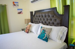 Family Villa, 2 Bedrooms, Non Smoking, Garden View | Egyptian cotton sheets, premium bedding, in-room safe