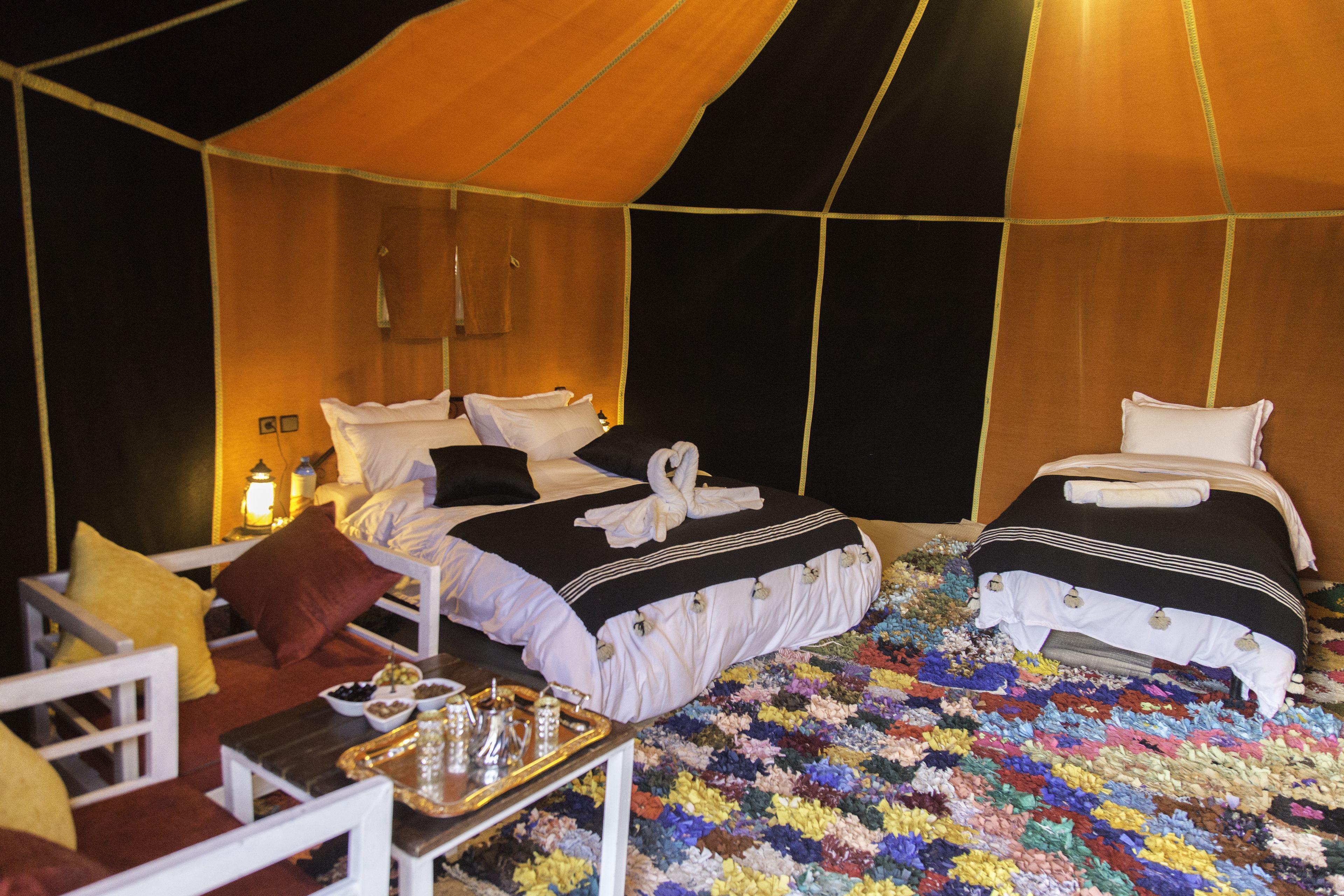 1 bedroom, blackout curtains, bed sheets