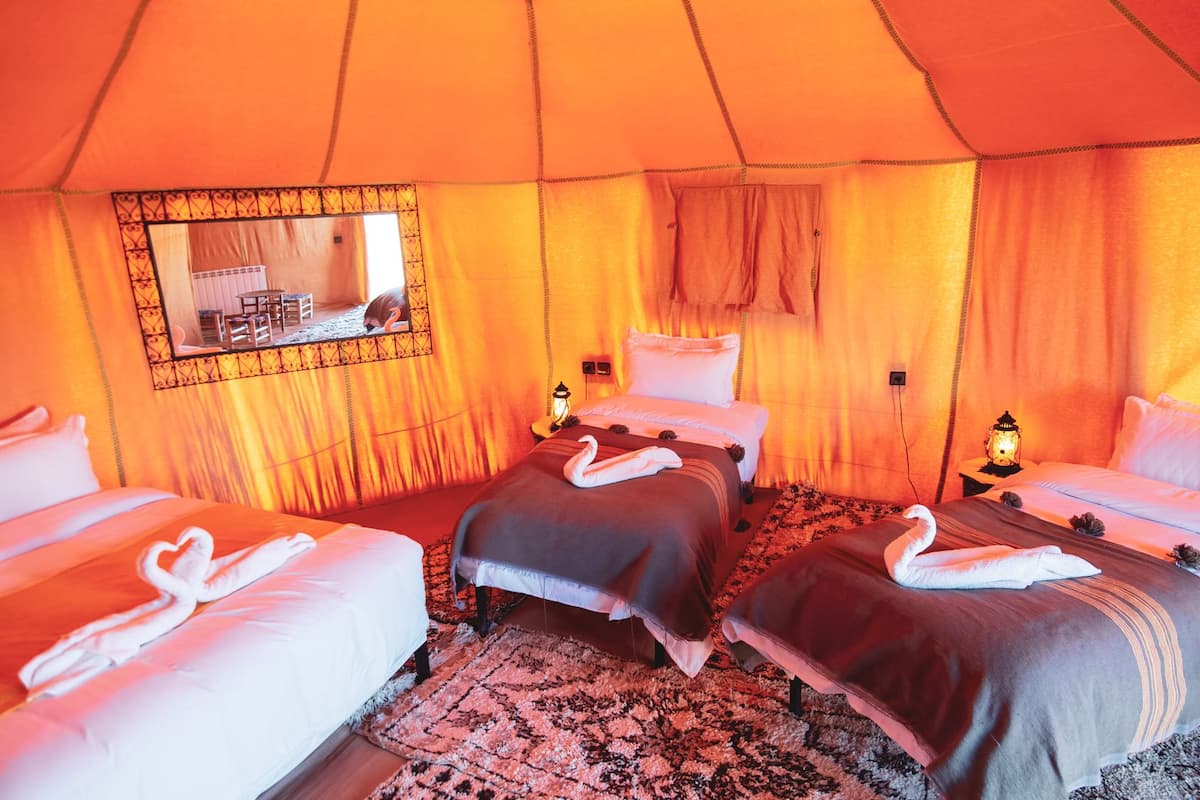 Family Tent, Private Bathroom | 1 bedroom, blackout drapes, bed sheets