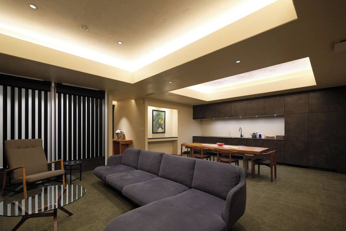Premium Suite, Non Smoking | Living area | 65-inch flat-screen TV with digital channels, TV