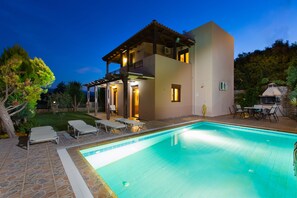 Front of property – evening/night