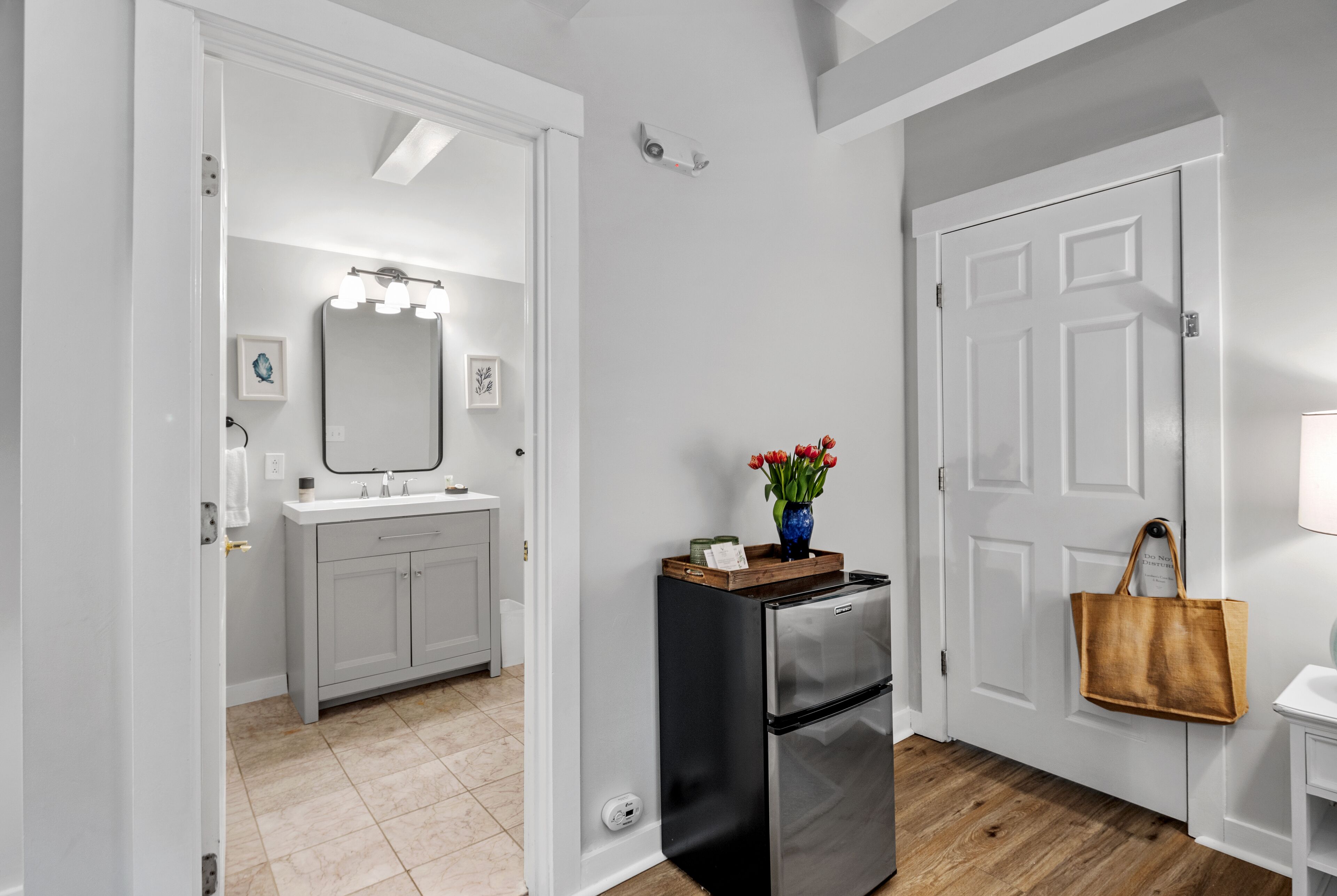 luxury double room | bathroom | designer toiletries, hair dryer, bathrobes, towels