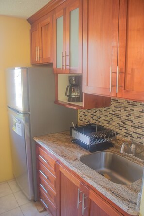 Family Apartment, 2 Queen Beds, Ocean View, Beachfront | Private kitchen | Full-size fridge, microwave, oven, stovetop - Sand Dreams Beach at Turtle Towers (Ocho Rios)