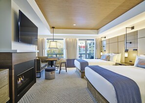 Luxury Room, 2 Queen Beds | Hypo-allergenic bedding, down duvets, in-room safe, desk - Limelight Hotel Snowmass (Snowmass Village)
