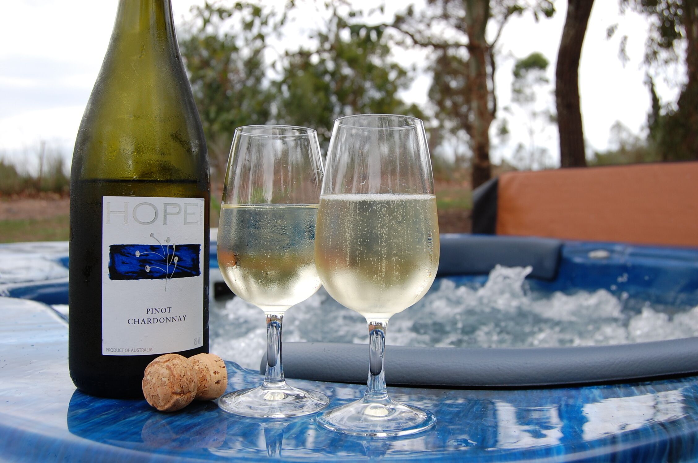 Complementary bottle of wine to enjoy.