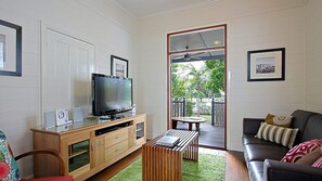 TV, video game console, DVD player, stereo