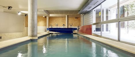 Indoor pool, a heated pool