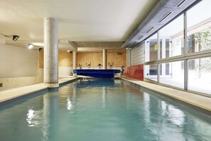Indoor pool, a heated pool