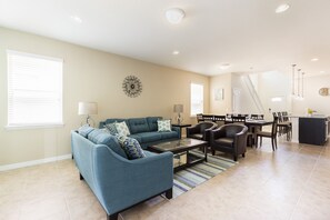 Smart TV, fireplace, DVD player, foosball - 6BR Villa with Pool in Windsor at Westside Resort, Near Disney World (Kissimmee)